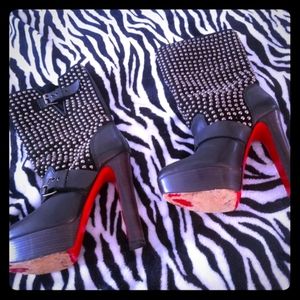 Christian Louboutin studded boots